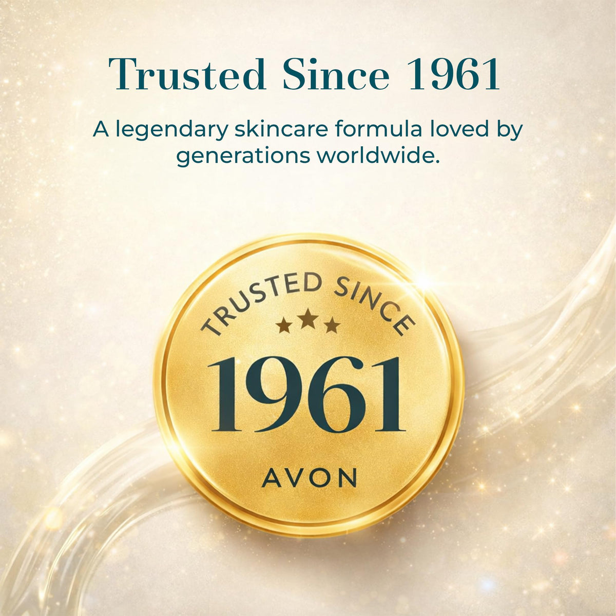Avon Skin So Soft in a bathroom routine setting conveying everyday luxury