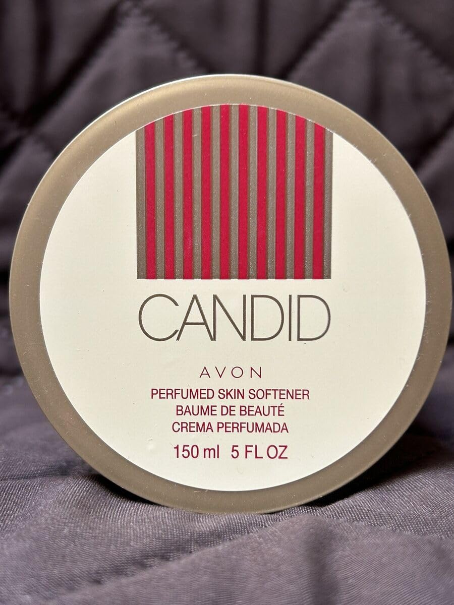 Avon Candid size comparison beside everyday items showing travel-friendly benefit