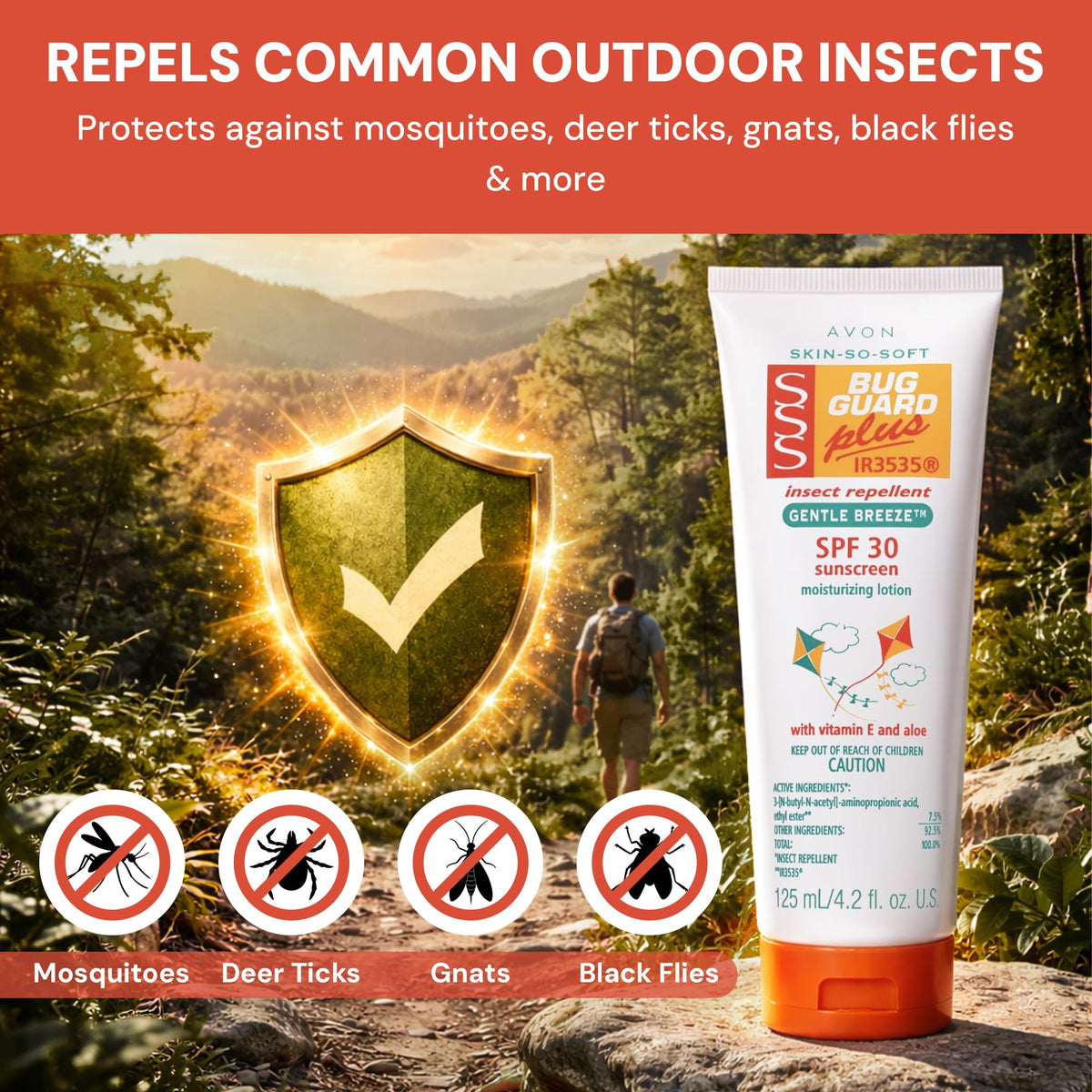AVON used by family at picnic showing versatile outdoor protection benefit