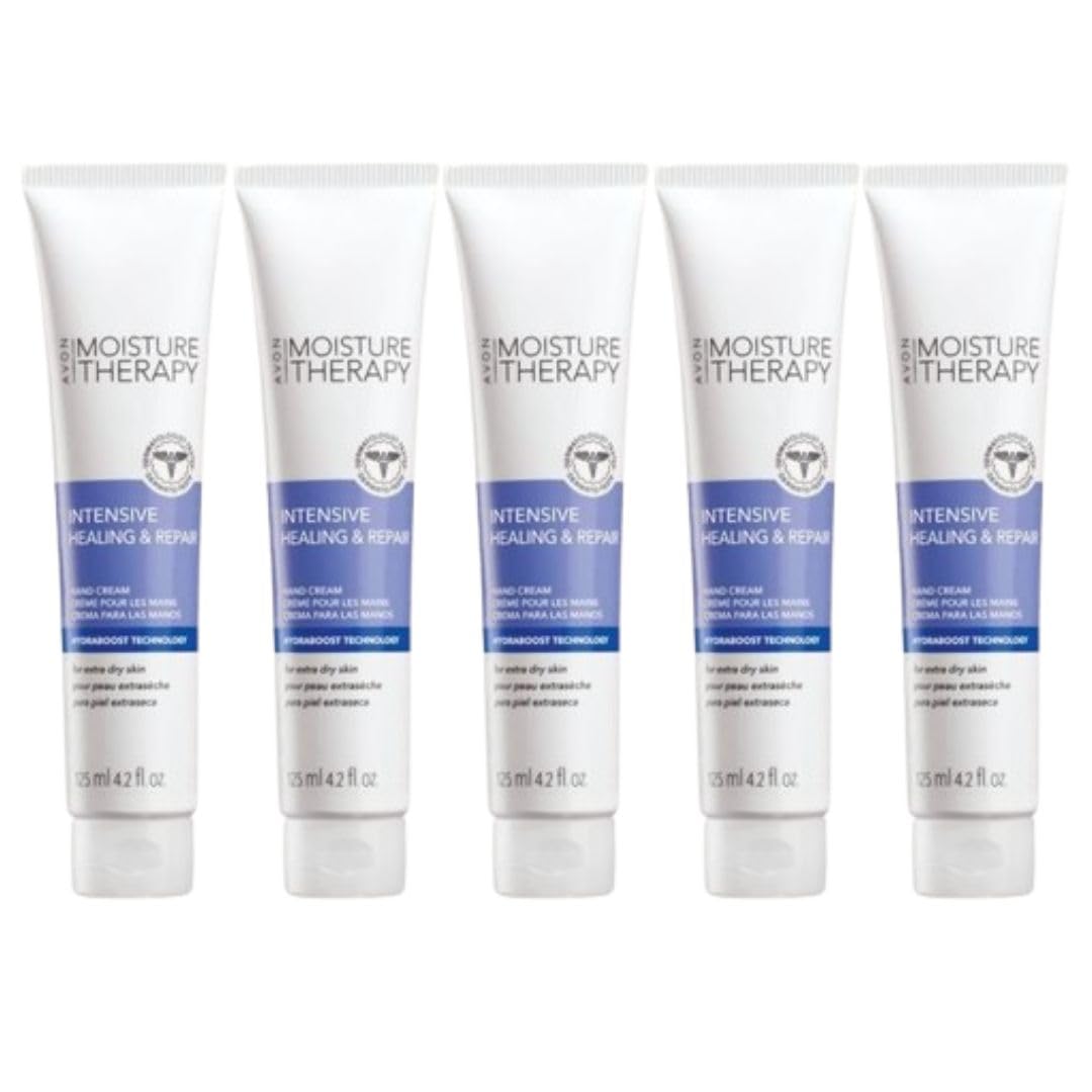 AVON front packaging showing five tubes, convenient long-term supply