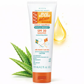 AVON front packaging showing product for dual sun and bug protection