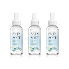 AVON SKIN SO SOFT front packaging showing bottle and label for quick identification and convenience