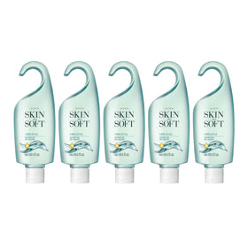 AVON bottle front packaging showing product and softening benefit