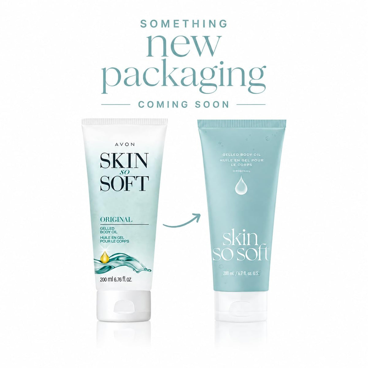 AVON Skin So Soft gelled oil texture close-up revealing smooth, spreadable jojoba-rich formula