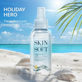 AVON SKIN SO SOFT warming tip in bowl of warm water preventing thickened oil