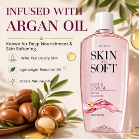 AVON argan oil close-up emphasizing rich nourishment