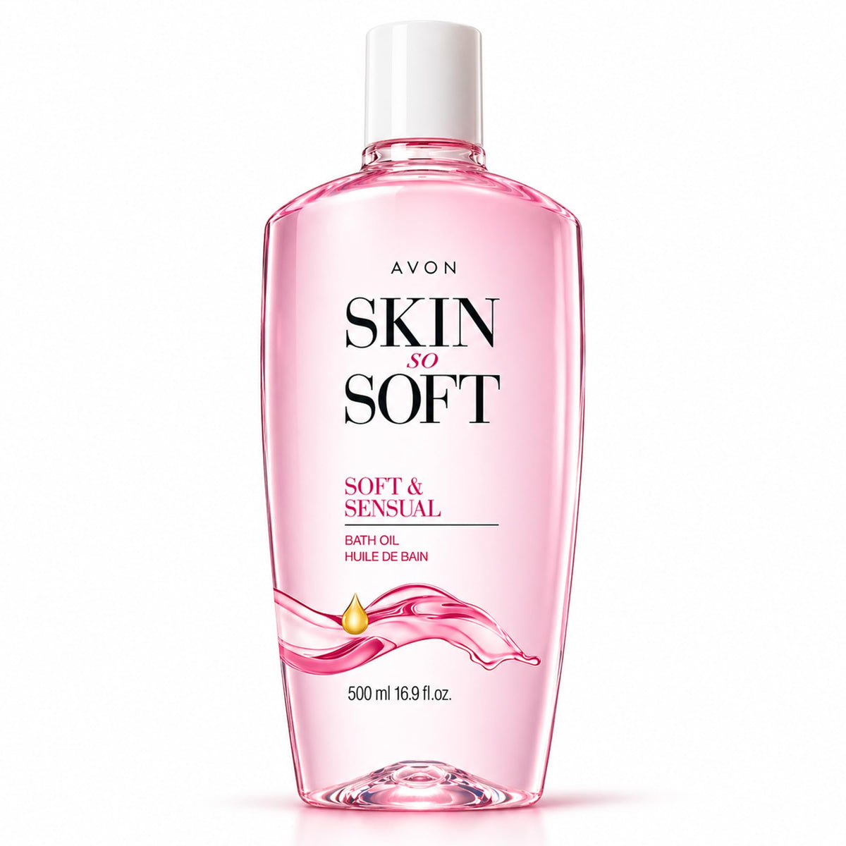 AVON bottle front view showing product and scent benefits