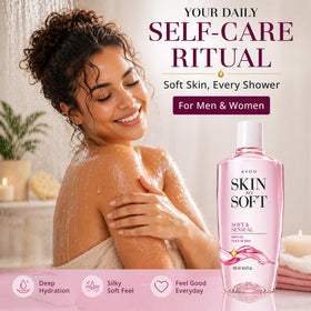AVON pouring oil in shower on wet skin for fast hydration