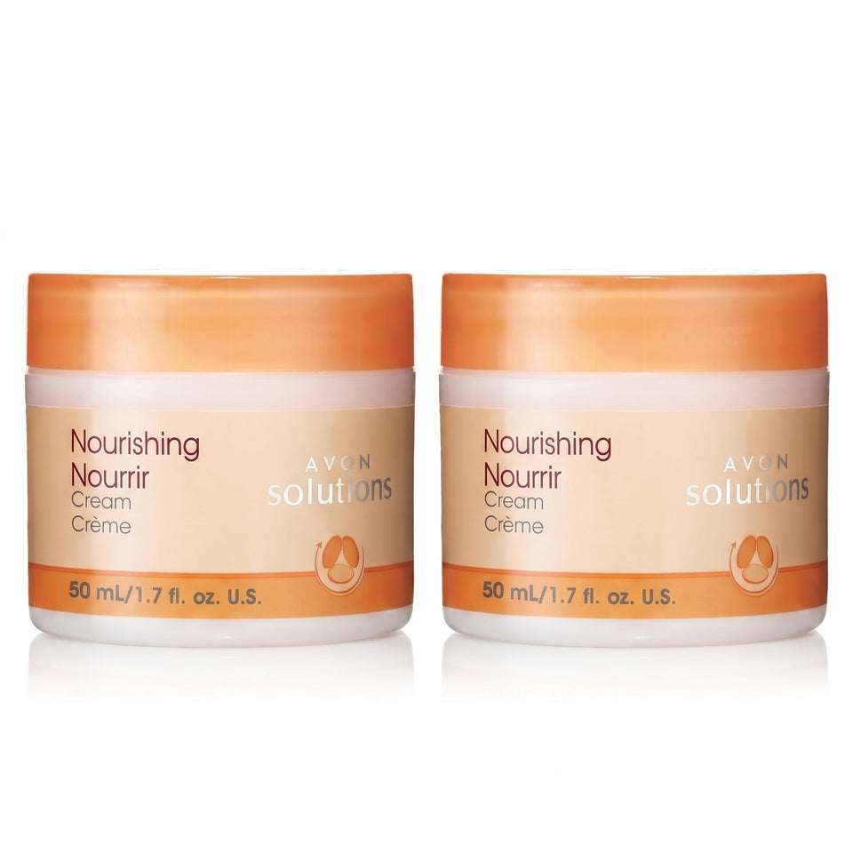 AVON front jar view showing product and branding with clear benefit