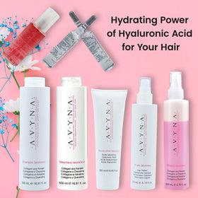 Avyna lifestyle bathroom shelf suggesting salon-quality home treatment