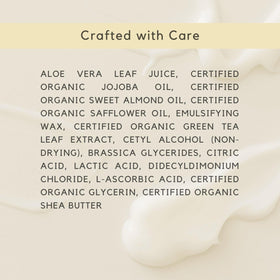 Awake Human label close-up showing organic and cruelty-free seals