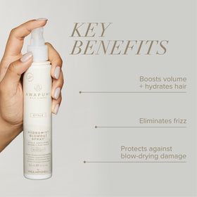 Paul Mitchell Awapuhi Wild Ginger fine mist spraying for even volumizing coverage