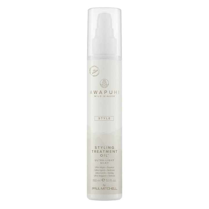 Awapuhi Wild Ginger front bottle showing branding and sleek design for easy styling