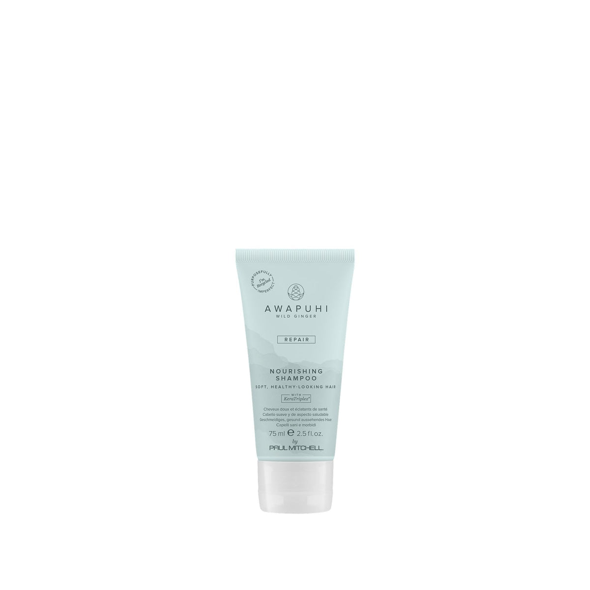 awapuhi wild ginger front bottle showing label and size benefit: salon-quality formula