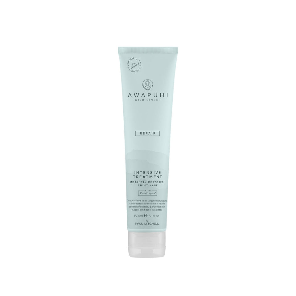 Awapuhi Wild Ginger front bottle showing label and volume, highlights professional repair