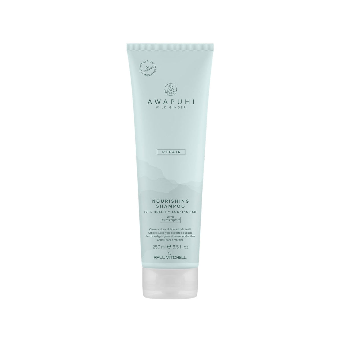 Awapuhi Wild Ginger front packaging showing bottle and label benefit