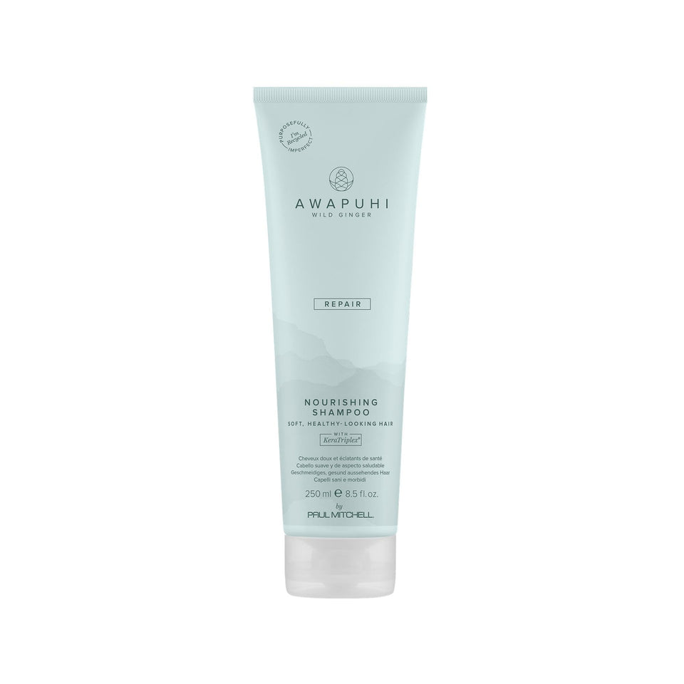 Awapuhi Wild Ginger front packaging showing bottle and label benefit