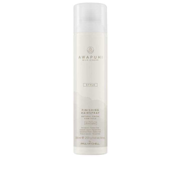 Awapuhi Wild Ginger front bottle view shows brand and firm hold benefit