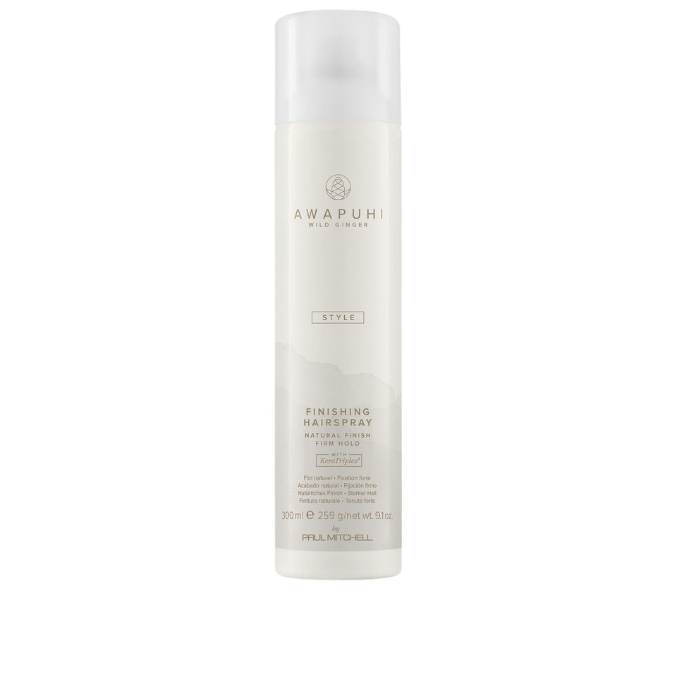 Awapuhi Wild Ginger front bottle view shows brand and firm hold benefit