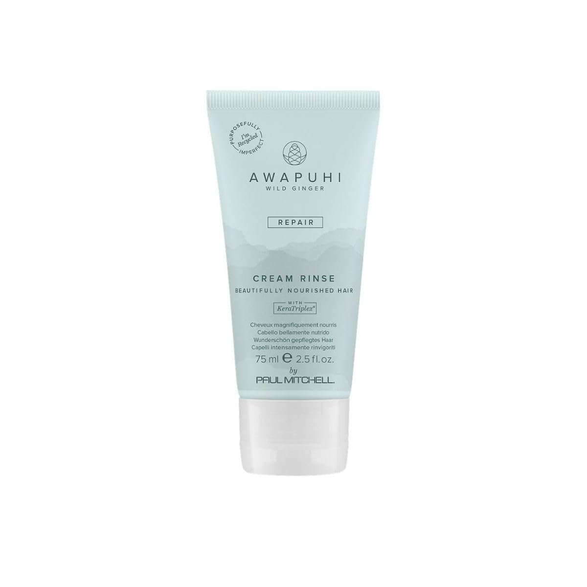 Awapuhi Wild Ginger front packaging showing bottle and brand for travel-friendly conditioning