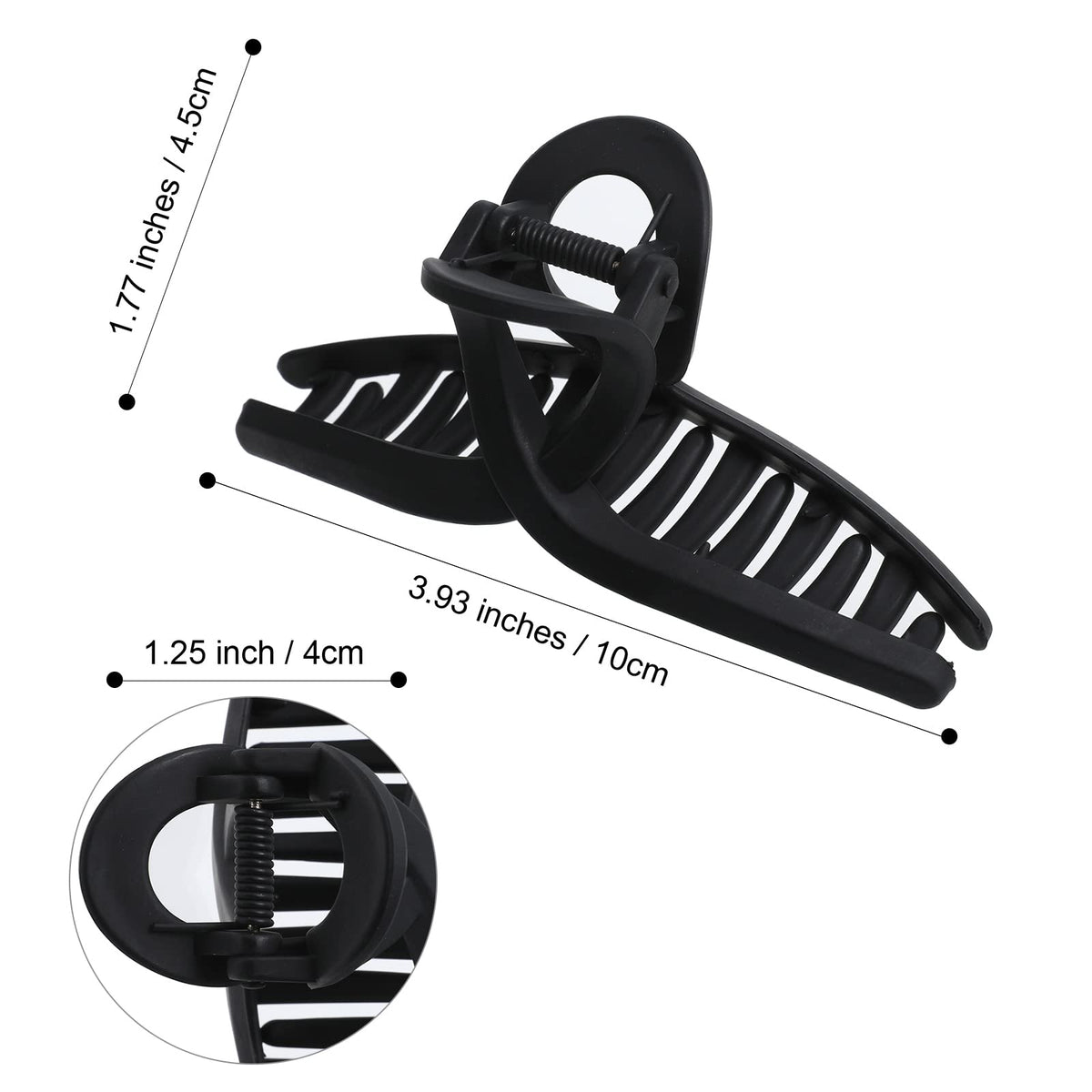AWAYTR clip securing thick curly hair for comfortable all-day wear