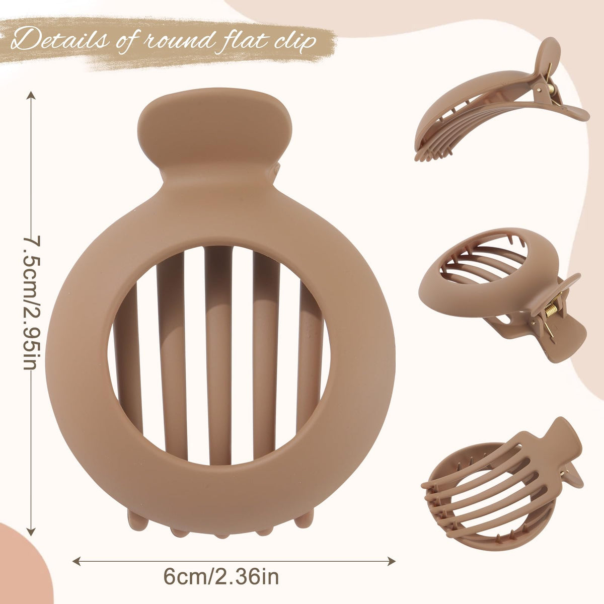 AWAYTR clips securing a half-up hairstyle for thin hair with discreet hold