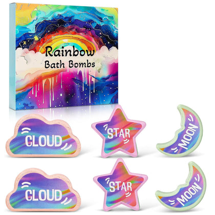 AWKUWA front packaging showing six colorful bath bombs and gift-ready presentation