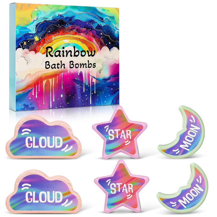 AWKUWA front packaging showing six colorful bath bombs and gift-ready presentation