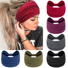 Awumbuk dark blue front view showing full turban-style coverage and secure fit