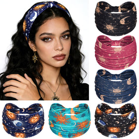 Awumbuk front view of bright cyan headband pack showing vibrant color and shape