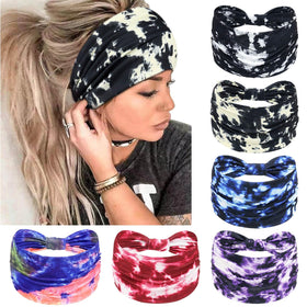 Awumbuk front view purple wide headband showing full coverage and style benefit