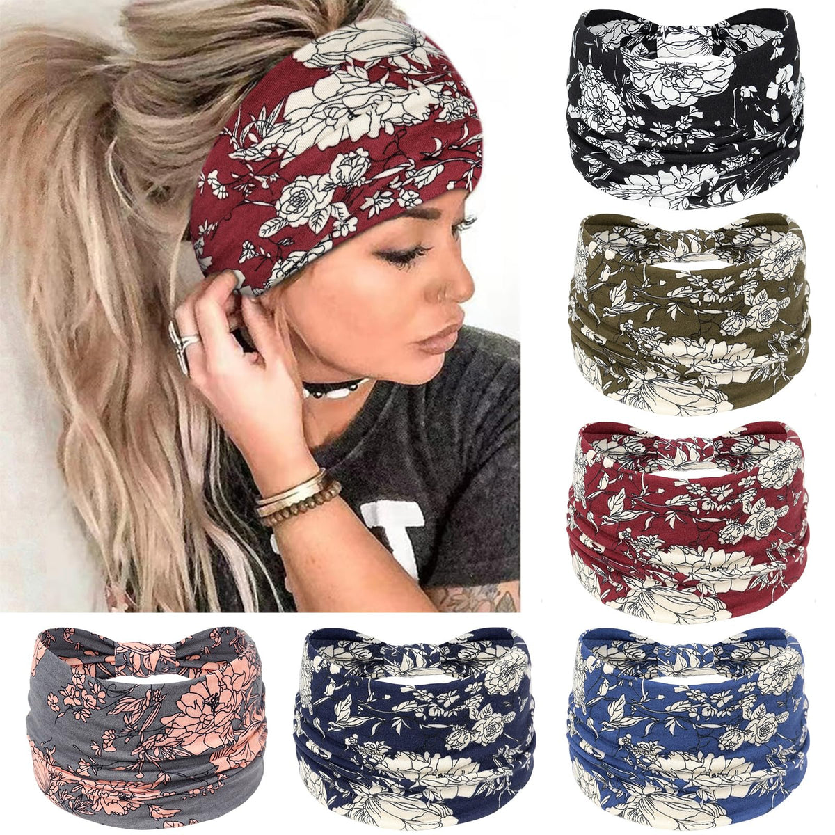 Awumbuk green headband front view showing full coverage and neat fit