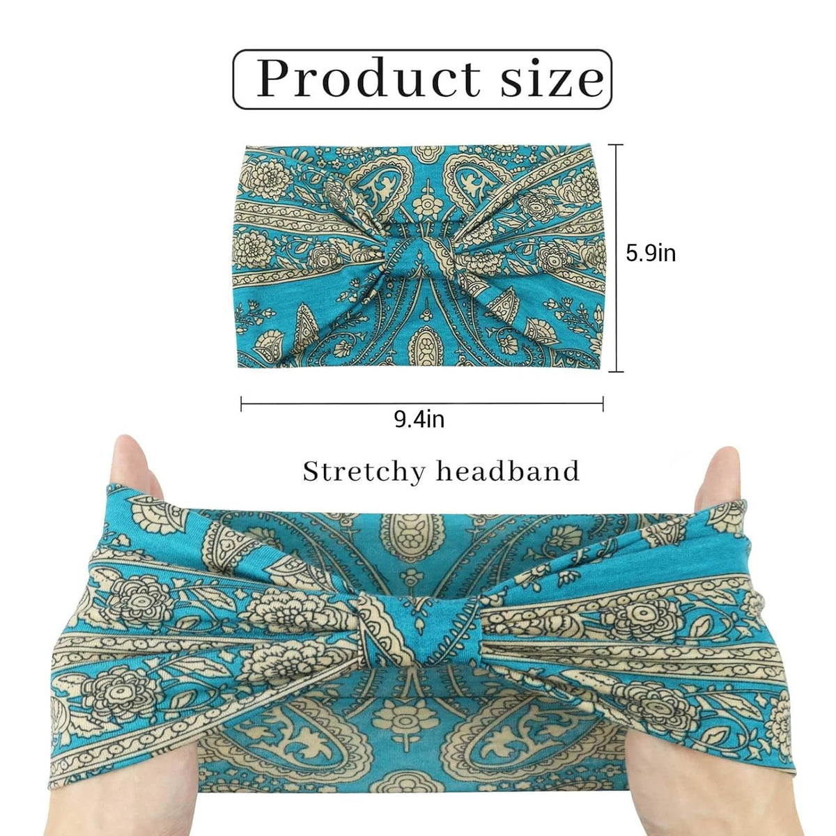 Awumbuk headband worn during yoga showing sweat control and focus