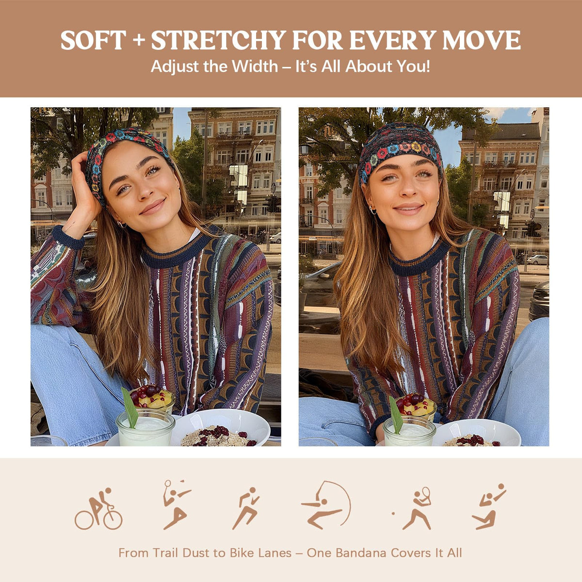 Awumbuk six headbands laid flat showing set variety and ready-to-wear convenience