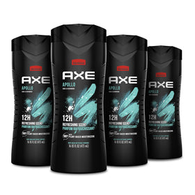 AXE Apollo front packaging showing bottle and scent for confident freshness