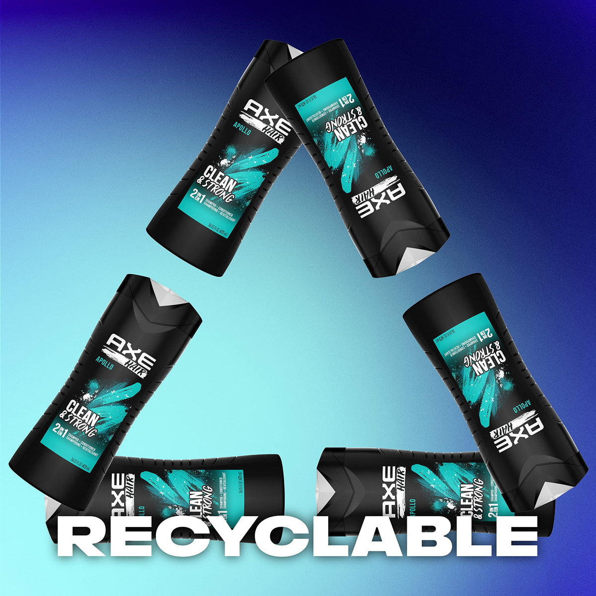 AXE Apollo next to a common 16 oz item showing actual size and value benefit