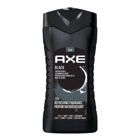 AXE Black front bottle showing label and scent benefit