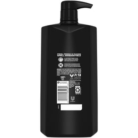 AXE Black pump dispenser close-up demonstrating easy, mess-free one-pump dosing