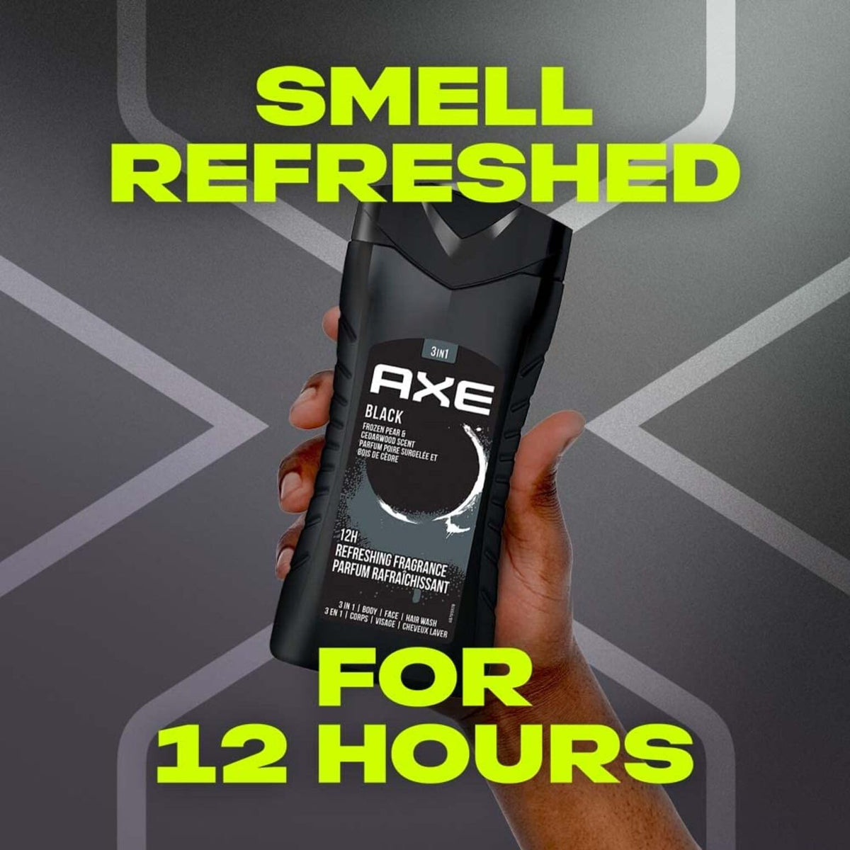 AXE Black close-up foam texture showing rich lather benefit