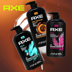 AXE label close-up showing ingredients and scent details for clarity