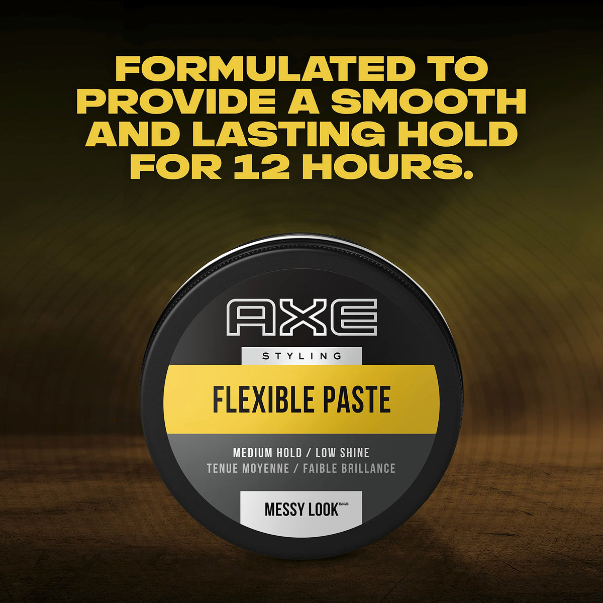 AXE open jar close-up of paste texture for easy application benefit