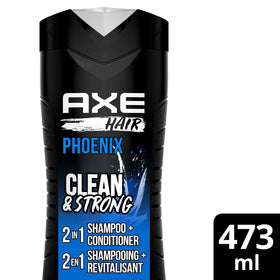 AXE Phoenix back label close-up displaying ingredients and usage directions clearly