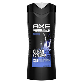 AXE Phoenix front packaging shows bottle and scent branding for confident grooming