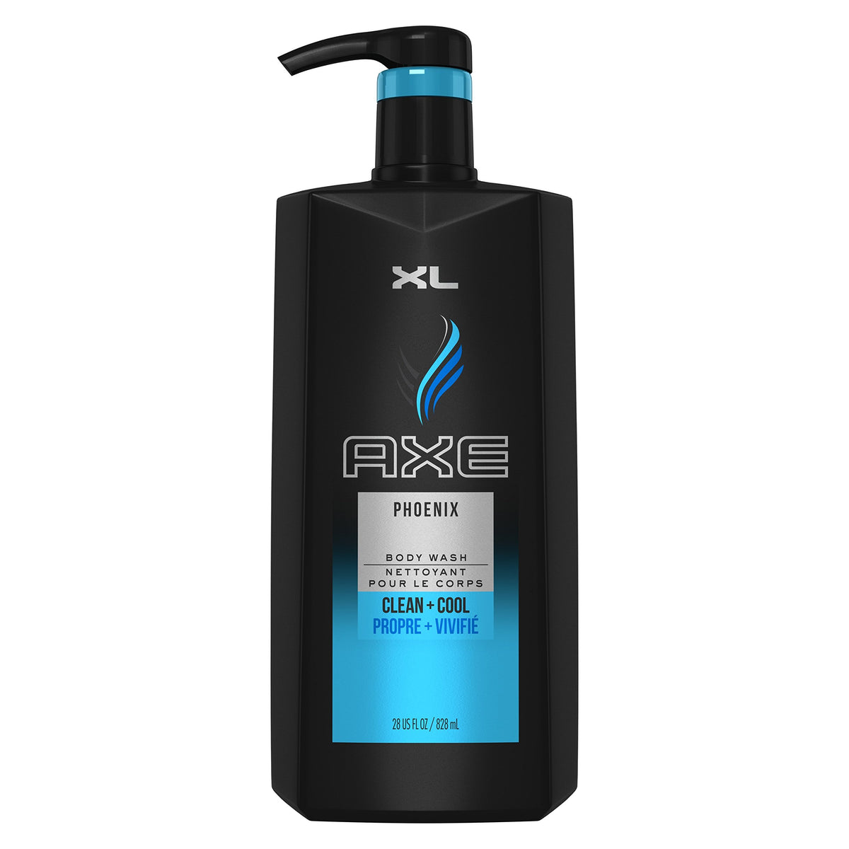AXE Phoenix front pump bottle showing label and easy-dispense convenience