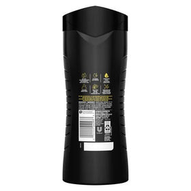 AXE Phoenix recycled bottle badge emphasizing eco-friendly packaging benefits