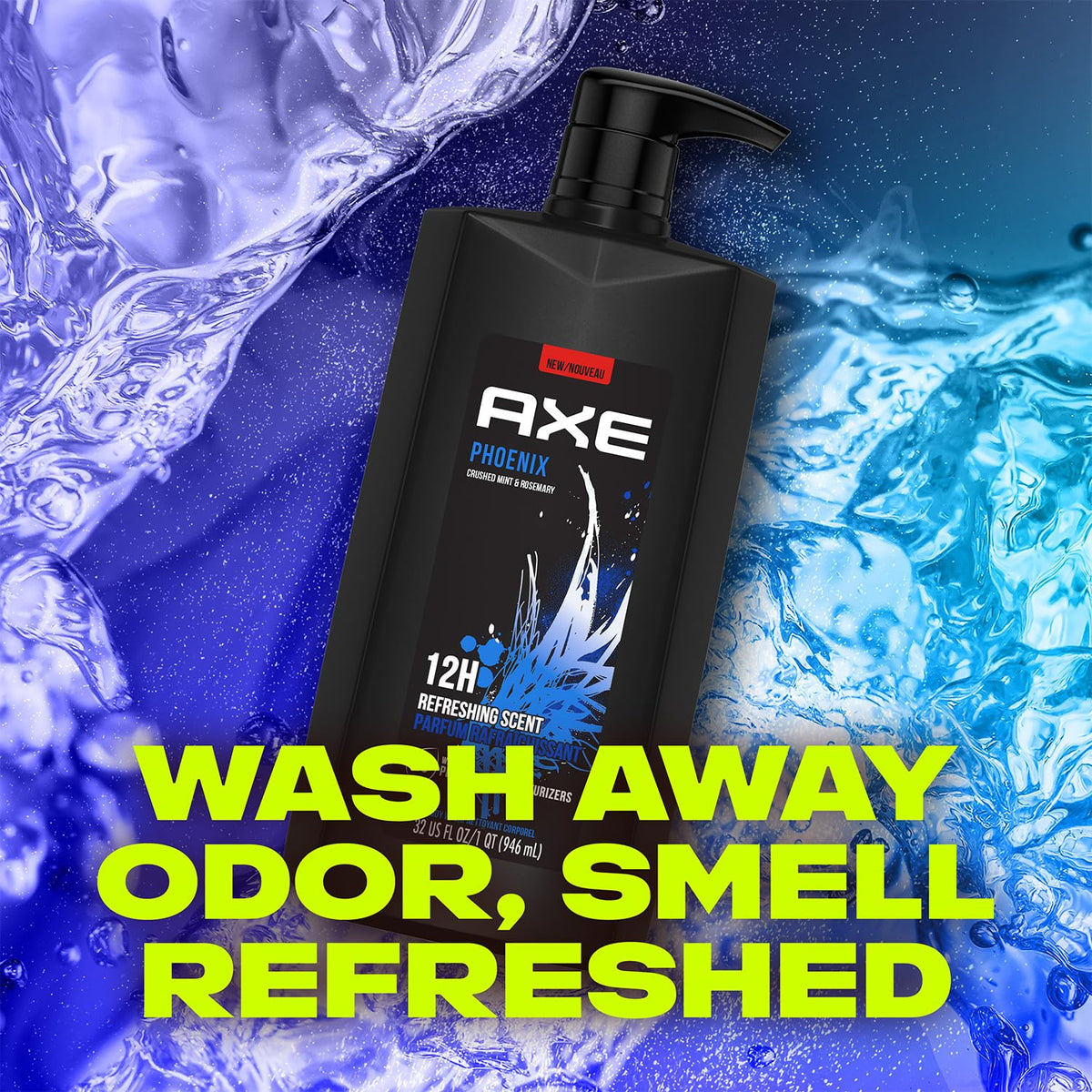 AXE Phoenix foamy texture close-up showing gentle moisturizing lather