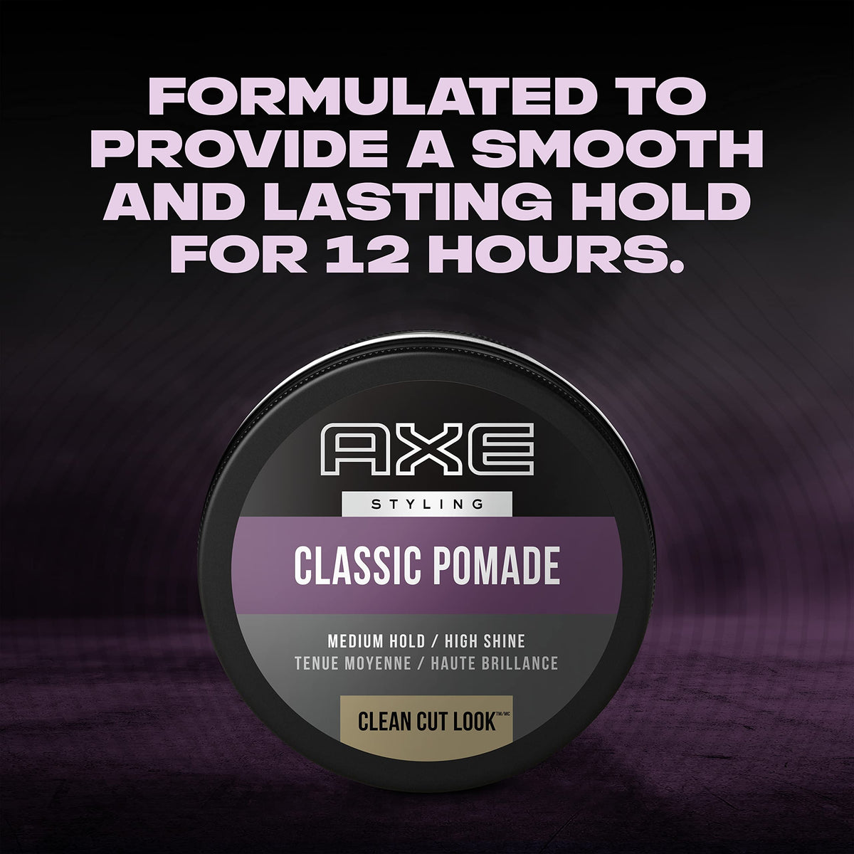 AXE rinsing pomade under water showing easy washout and low residue