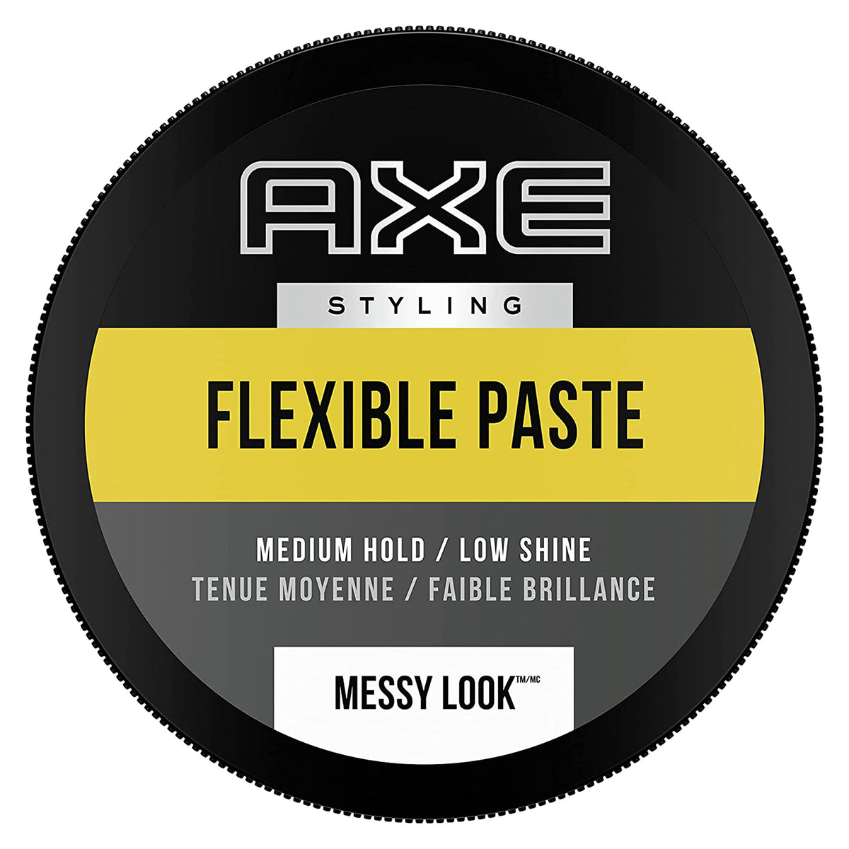 AXE paste beside coin for size comparison and travel-friendly benefit