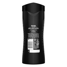Axé in-shower scene lathering hair and body demonstrating quick all-in-one use