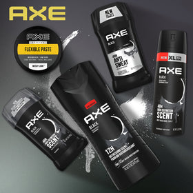 AXE two-pack box display highlighting value and consistent styling benefit